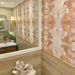 Powder Room Wallpaper - Wall Decals