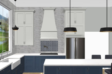 Transitional kitchen design - under construction