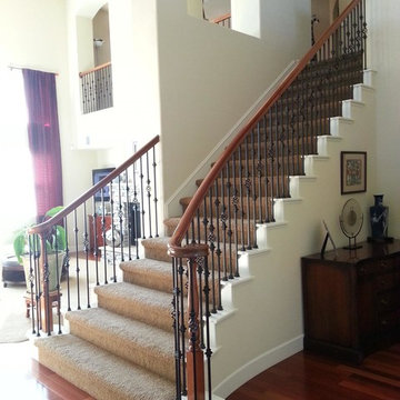 Wood to Iron Baluster Remodel