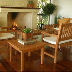 Amazonia - Amazonia Milano Casual Eucalyptus Conversation Set - Seats 5 Multicolor - BT SEA - Patio Furniture And Outdoor Furniture