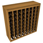 Wine Racks America - 64-Bottle Deluxe Wine Rack,  Redwood, Oak Stain - *Please Note*