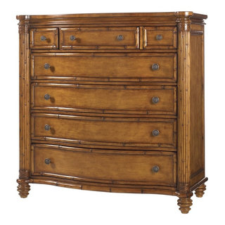 Louis Philippe Solid Wood Gentleman's Dressing Chest- Cognac