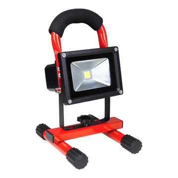 10W Rechargeable Cordless Led Flood Light, Red