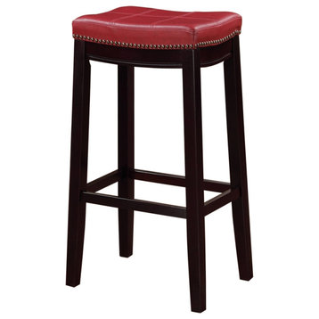 Claridge Red Bar Stool, 30"