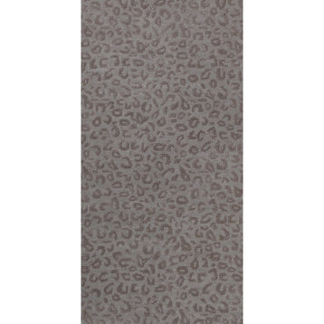 Leopardess Hand-Tufted Responsible Wool Area Rug, Taupe, 2'6" X 5'