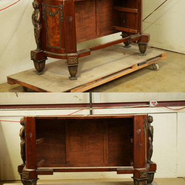 Marquetry Commode Restoration | Antique French Furniture Before and After