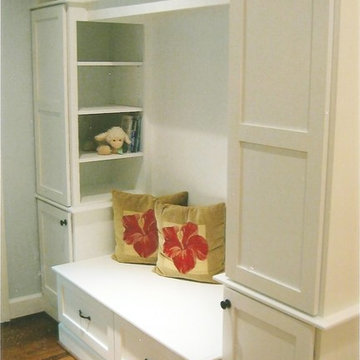 Custom Shelving Unit with Seat