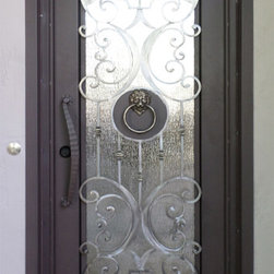 Glasgow - Iron & Glass Entry Door - Front Doors