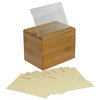 Oceanstar Bamboo Recipe Box With Divider