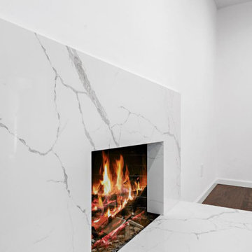 marble fireplace remodel