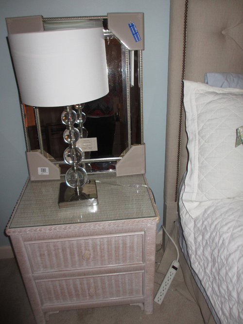 Suggestions for things to go above bed and beside tables