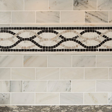 Intricate Mosaic Tiled Backsplash
