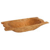 Eurotrenchy Deep Trencher Dough Bowl with Handles, Natural