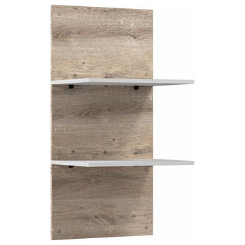 Cielo 20W Floating Shelves for Cielo Storage in Rustic Brown and White