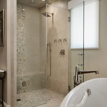 Edmond, OK Contemporary Elegance Master Bathroom Interior Design
