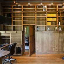 Hidden door in cabinets