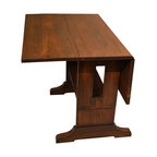 Mission Solid Oak Drop Leaf Dining Table