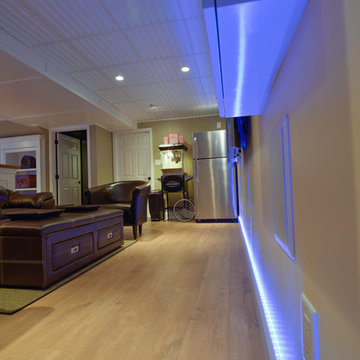 Basement Remodel LED Strip Lights