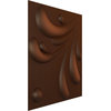 Acacia EnduraWall 3D Wall Panel, 12-Pack, 19.625"Wx19.625"H, Aged Metallic Rust