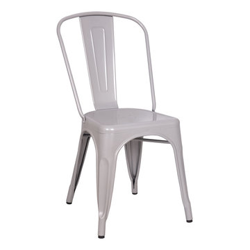 Jakia Side Chairs, Silver, Set of 2