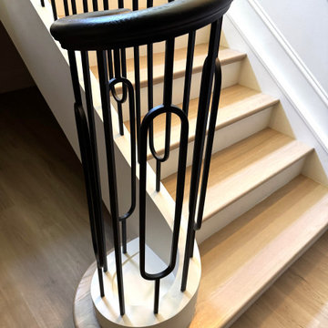 Project #134 | Straight Staircase with Elliptical Stringer