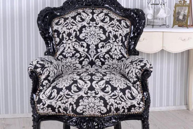 Poltrona trono in stile barocco rivisitato