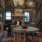 Wood fireplace doors