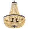 Crystorama Lighting Group 608 Rylee 6 Light 19"W Crystal Empire - Antique Gold