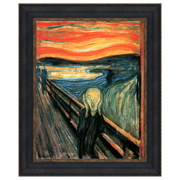 The Scream, 1893: Canvas Replica Framed Painting, Medium