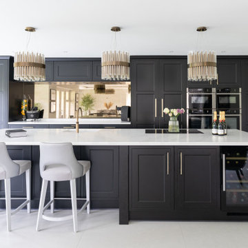 An Elegant Black Shaker Kitchen