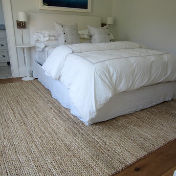 AMAGANSETT: WIDE PLANK CHARACTER WHITE OAK INSTALLED/FINISHED W BONA TRAFFIC HD