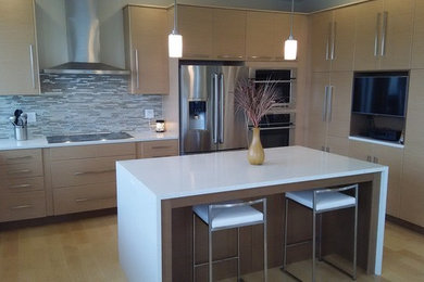 Inspiration for a contemporary kitchen remodel in Chicago