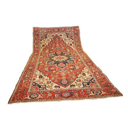 Restoration of this antique country home Persian large carpet. - Floor Rugs