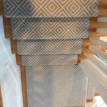 Grey Diamond Stair Runner