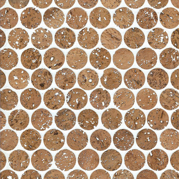 Habitus Cork Mosaic "Penny" Tile