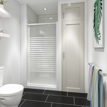 Nautilus Retractable Shower Door for Residential