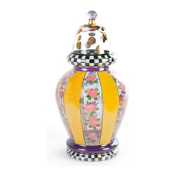 Garland Apothecary Jar - Small | MacKenzie-Childs - Bathroom Canisters