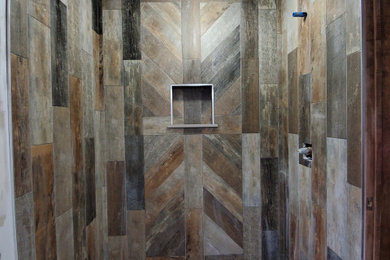 Inspiration for a rustic bathroom remodel