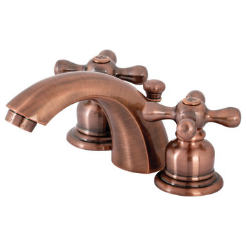 Kingston Brass KB946AX Victorian Widespread Bathroom Faucet, Antique Copper