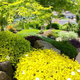 Eklektischer Garten hinter dem Haus mit direkter Sonneneinstrahlung in Sacramento