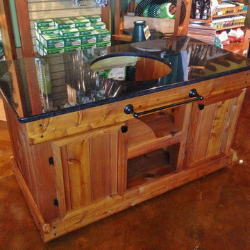 Big Green Egg Table -- Double Door