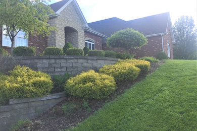 Front Yard Retaining Walls and New Gardens