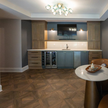 Two-Tiered Basement Designed for Family Fun