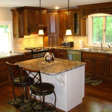 Custom Birch Cabinet Kitchen Remodel