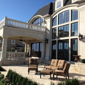 Concrete Balusters on Patio and Deck