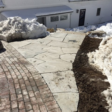 Kittery project irregular bluestone walkway