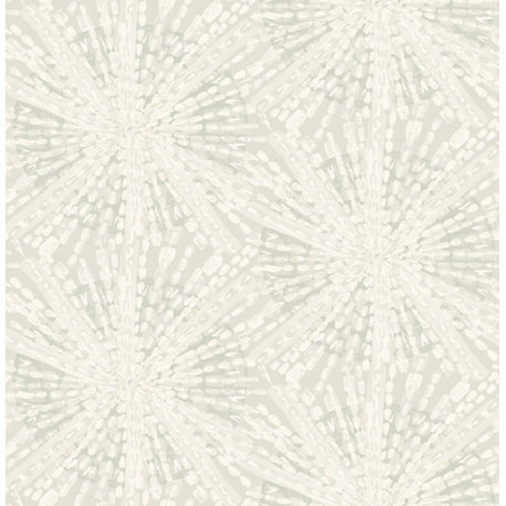 Silver Sunburst Peel & Stick Wallpaper Bolt