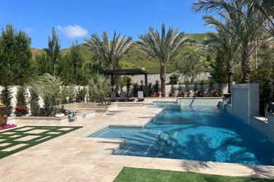 Pool - contemporary pool idea in Orange County