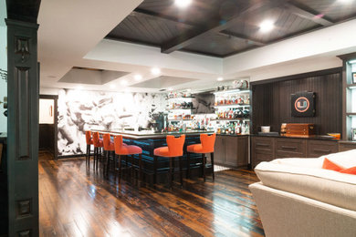 Basement - traditional basement idea in Charlotte