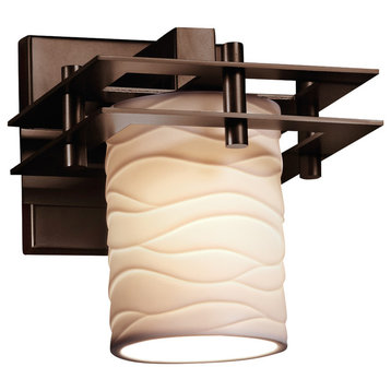 Limoges Metropolis Wall Sconce, Cylinder With Flat Rim